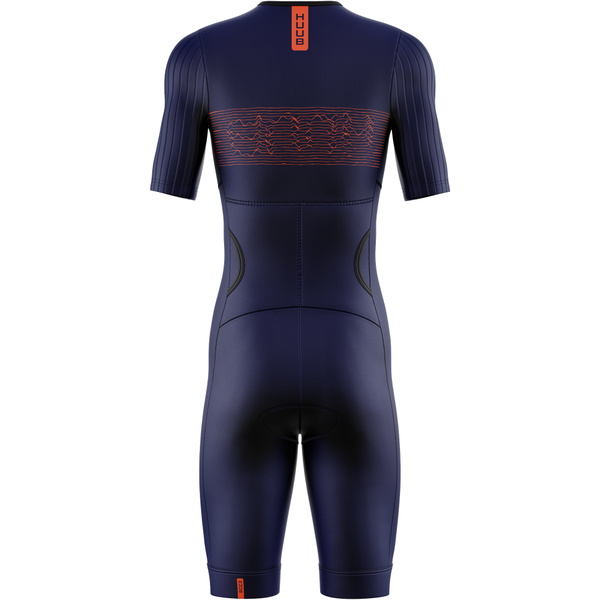 2026 HUUB Mens Contour Tri Suit CONTSNO - Navy / Orange